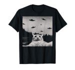 Alien Cat UFO T-Shirt - Classic Black Fit