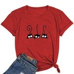 Three Cats Graphic Tee for Girls
