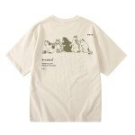 Cute Cat Graphic Oversized T-Shirt for Women