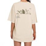 Cute Cat Graphic Oversized T-Shirt for Women