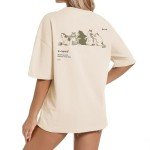 Cute Cat Graphic Oversized T-Shirt for Women