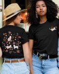 Three Cute Cats Graphic Tee for Women