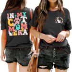 Funny Cat Mom Tee for Casual Ladies