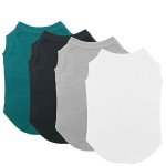 Colorful Cotton Cat & Dog Tank Tops - 4 Pack