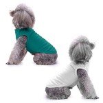 Colorful Cotton Cat & Dog Tank Tops - 4 Pack