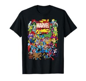 Retro Avengers Group Shot Marvel T-Shirt