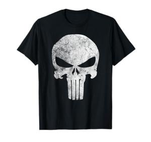 Distressed Punisher Skull Marvel T-Shirt