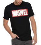 Marvel Men's Classic Logo T-Shirt in Black