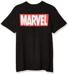 Marvel Men's Classic Logo T-Shirt in Black