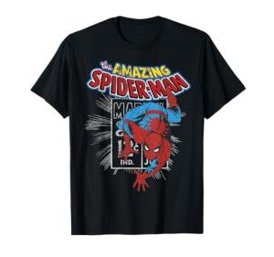 Vintage Spider-Man Comic Poster Graphic Tee