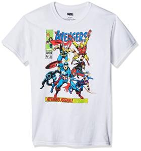 Marvel Avengers Comics Men's White T-Shirt - XL