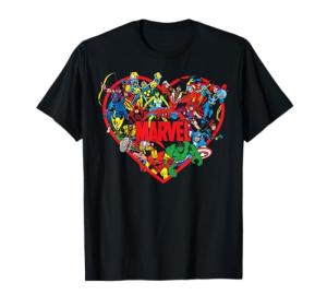 Marvel Valentine's Day Heart Mashup T-Shirt