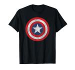 Vintage Captain America Shield Graphic T-Shirt