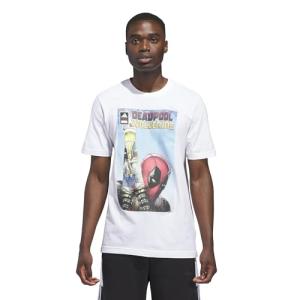 Adidas Men's Wolverine and Deadpool Graphic Tee