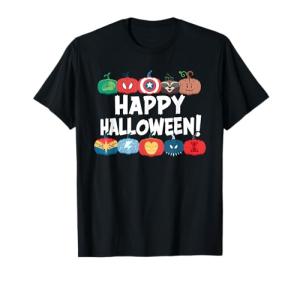 Halloween Marvel Superheroes Pumpkin Fun T-Shirt