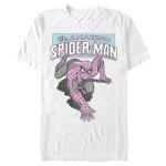 Vintage Spidey Graphic Tee for Men, White
