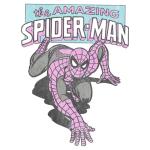Vintage Spidey Graphic Tee for Men, White