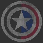 Distressed Captain America Shield Men's T-Shirt