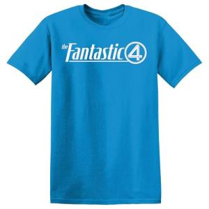 Fantastic Four Logo Tee in Sapphire