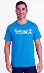Fantastic Four Logo Tee in Sapphire