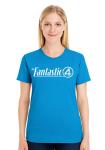 Fantastic Four Logo Tee in Sapphire