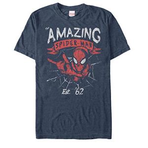 Marvel Universe Grunge Young Men's T-Shirt - Navy