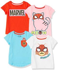 Disney and Marvel Kids' Short-Sleeve T-Shirt Set