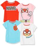 Disney and Marvel Kids' Short-Sleeve T-Shirt Set