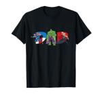 Marvel Avengers Team Dad Father’s Day Family Trip Birthday T-Shirt