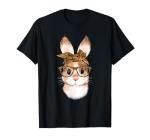 Cute Easter Bunny Mom Leopard T-Shirt