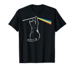 Colorful Cat Rainbow Prism Science T-Shirt for Everyone