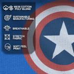 80s Captain Marvel Short Sleeve T-Shirt for Men