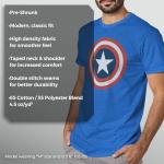 80s Captain Marvel Short Sleeve T-Shirt for Men