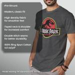Jurassic Park Classic Movie Logo Men's Tee, Military Green