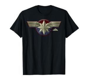 Captain Marvel Movie Chest Symbol Novelty Graphic Tee