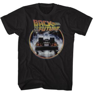 Back to the Future Movie Black Tee-Shirt