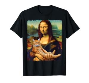 Mona Lisa Cat Lover T-Shirt Design