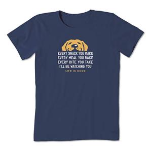 Women's Graphic T-Shirt: "I'll Be Watching You Dog