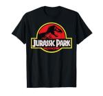 Vintage Jurassic Park Logo Distressed Tee - Novelty T-Shirt