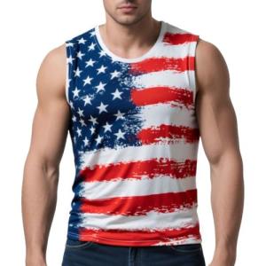Patriotic Eagle & Flag Design Men's Premium T-Shirt