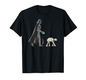 Darth Vader Dog Walker Funny T-Shirt