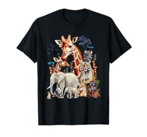 Wildlife Safari Jungle Animals Novelty Birthday Party T-Shirt