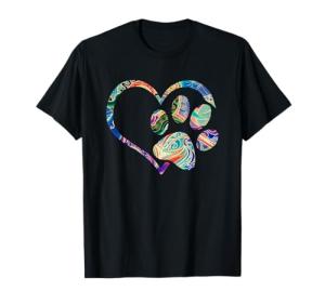 Rainbow Dog Love Tie Dye Animal Rescue Tee