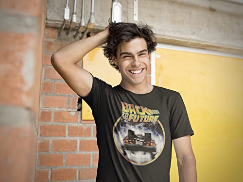 Back to the Future Movie Black Tee-Shirt