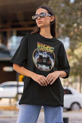 Back to the Future Movie Black Tee-Shirt