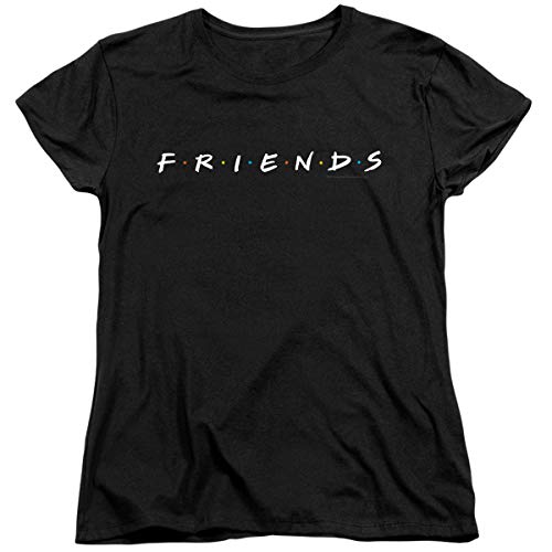 Friends TV Show Logo Black Women's T-Shirt