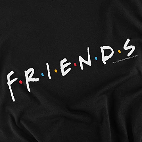 Friends TV Show Logo Black Novelty T-Shirt