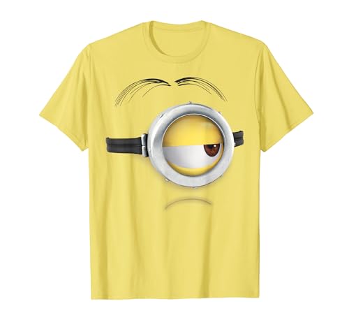 Minions Stuart Frown Face Graphic T-Shirt