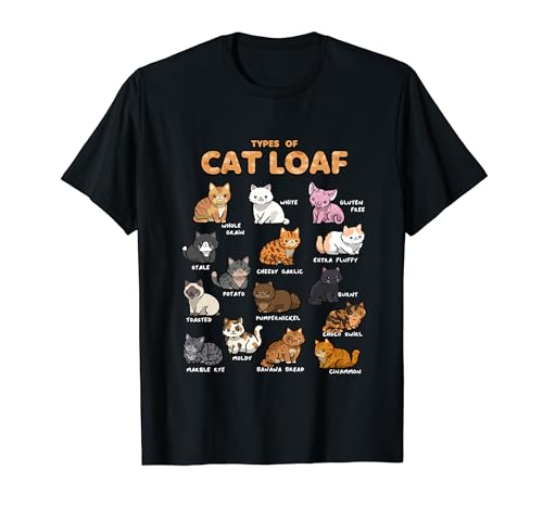 Cute Cat Loaf Kawaii T-Shirt for Cat Lovers