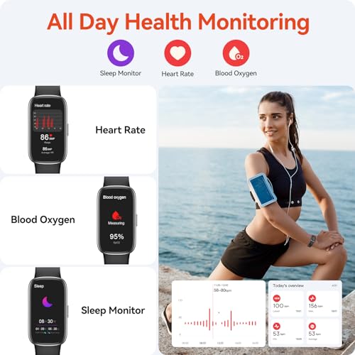 VPSTAY 24/7 Heart Rate Fitness Tracker Smart Watch